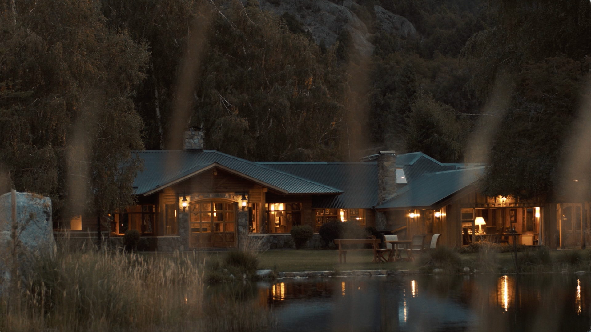 The main lodge at Parque Diana in the Andean foothills